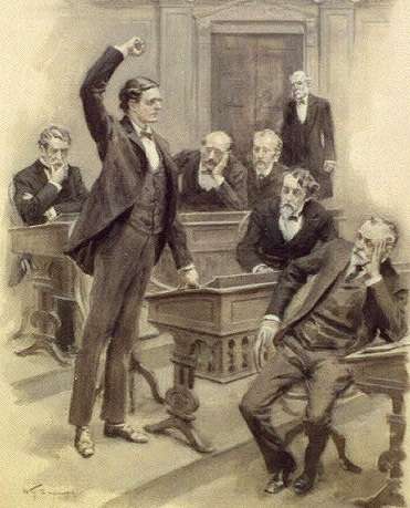 Historical illustration of a Senate filibuster speech